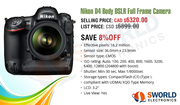 Hurry,  Limited offer on Nikon D4 Body DSLR Full Frame Camera 