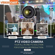 How do I connect my PTZ camera for live streaming?